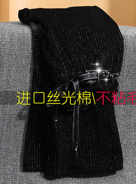 春秋修身阔腿裤灯芯绒微喇叭裤高腰垂感女裤长裤垂感休闲金丝绒裤