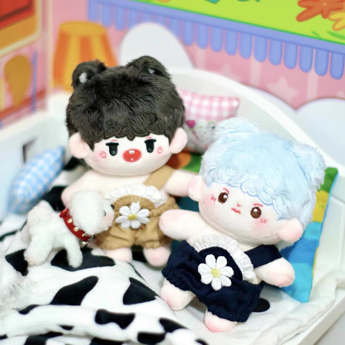 包邮10cm娃衣三色背带裤海星体/正常体可穿仅背带裤bjd可穿