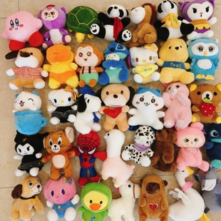 批毛绒玩具婚庆抛洒公仔布娃娃带吸盘婚礼活动抓机娃娃机20cm国产