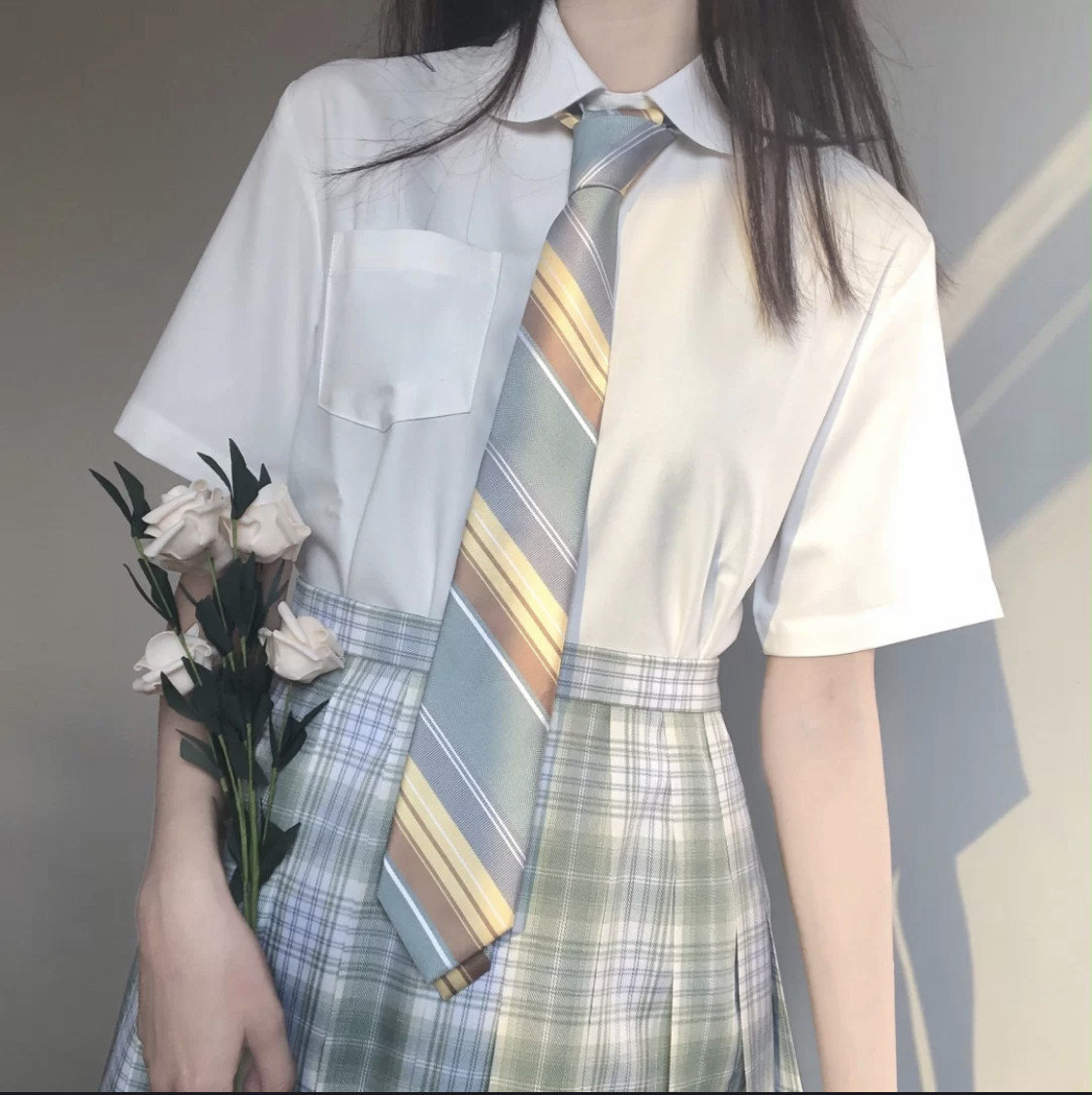 小青-山吹雪松的推荐搭配JK领带