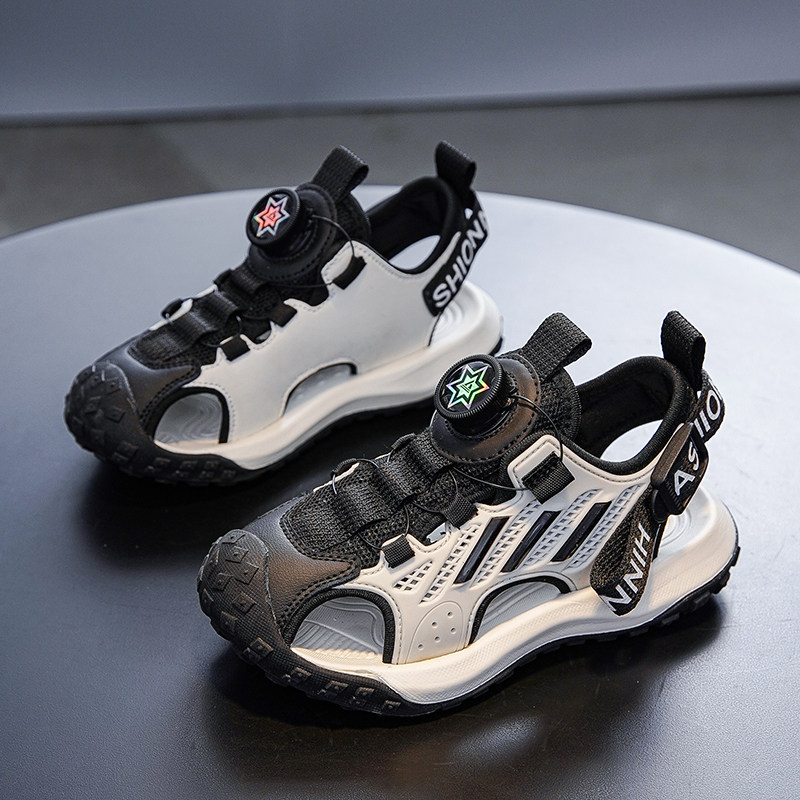 男童包头凉鞋2026夏季新款运动鞋子防滑中大童耐磨男孩儿童沙滩鞋