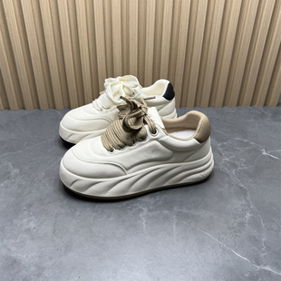 撤柜断码2025春秋季新款时尚休闲百搭鞋小白鞋板鞋厚底舒适运动鞋