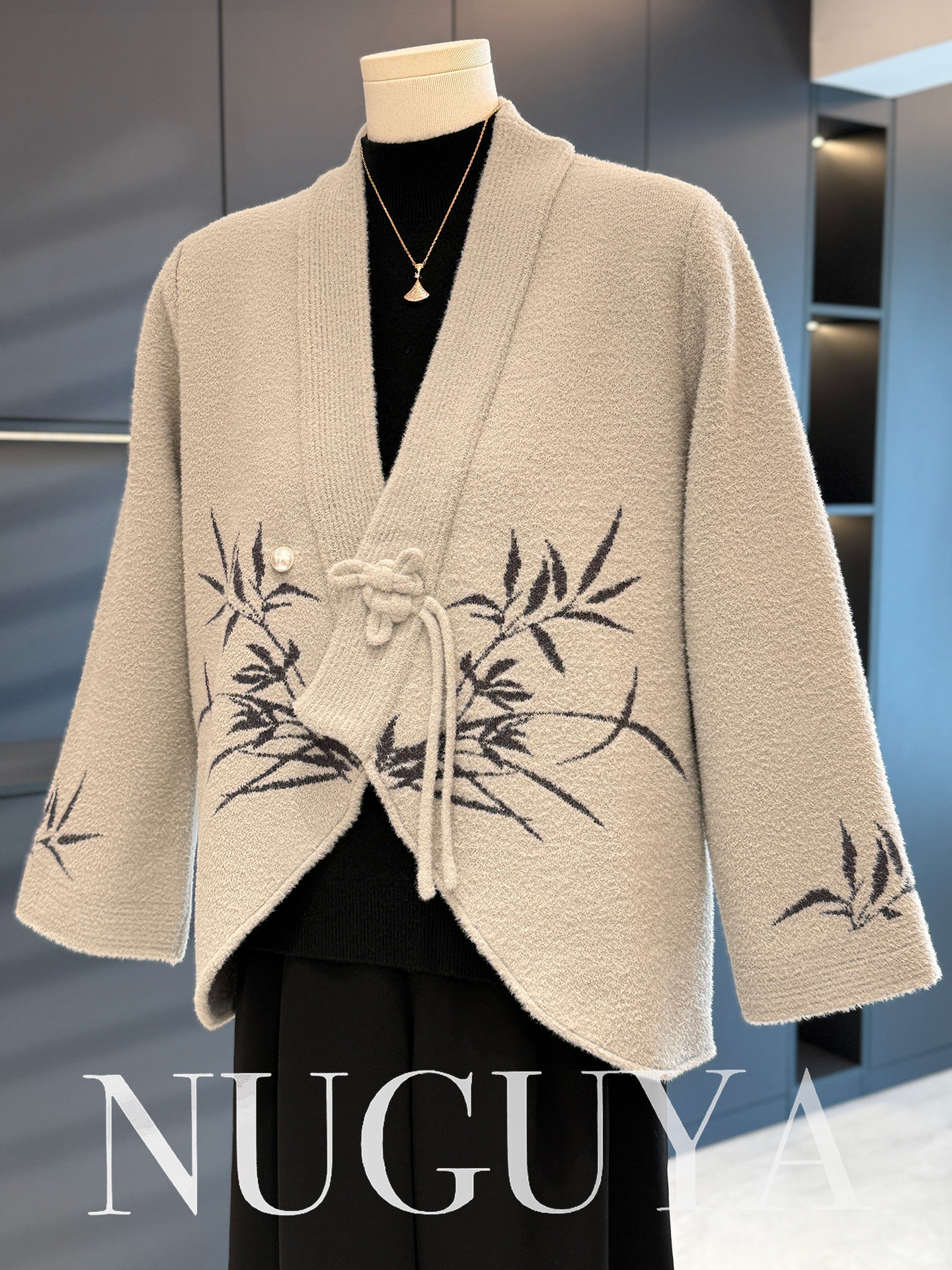 新中式国风妈妈装女开衫2026春装新款上衣高端洋气中老年针织外套