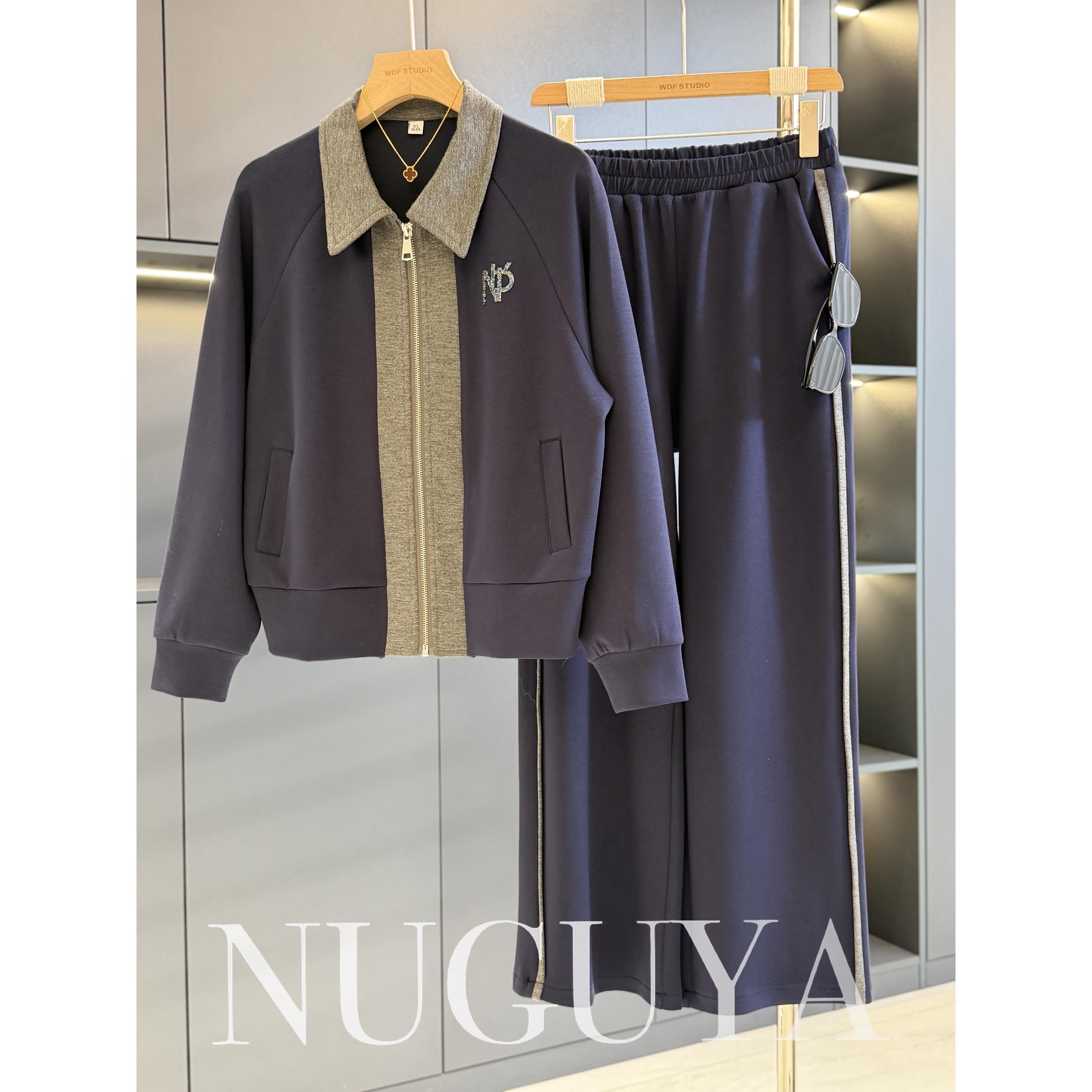 时尚休闲妈妈运动服两件套女开衫2026春装新款气质百搭中老年套装