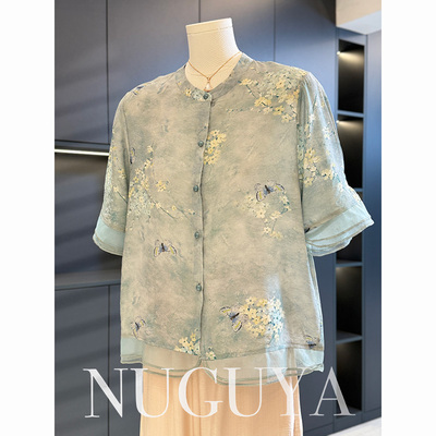 新中式国风妈妈装棉麻套装女短袖夏装新款减龄气质中老年人两件套