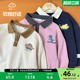 儿童衣服宝宝秋装 童装 女童上衣 新款 右欧男童POLO领卫衣学院风秋季
