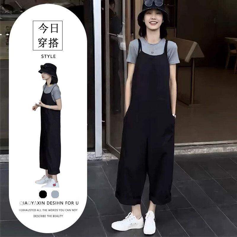 黑色时尚吊带抱婴袋裤女2