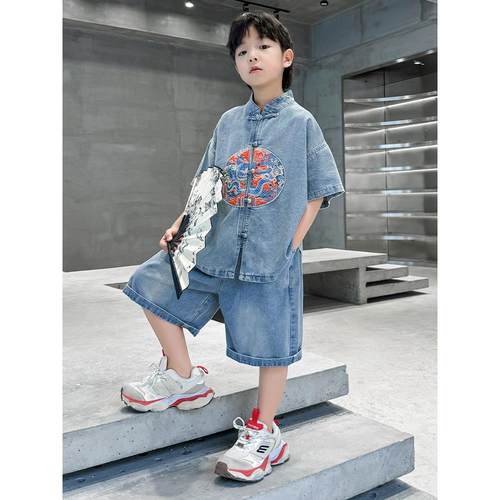 男童汉服套装2025新款中式国风儿童夏款古装男孩表演服唐装夏季潮