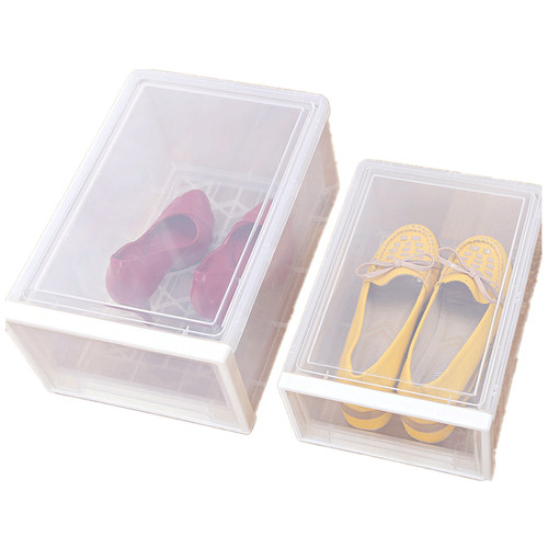 非凡家品免组装男女可叠加鞋盒