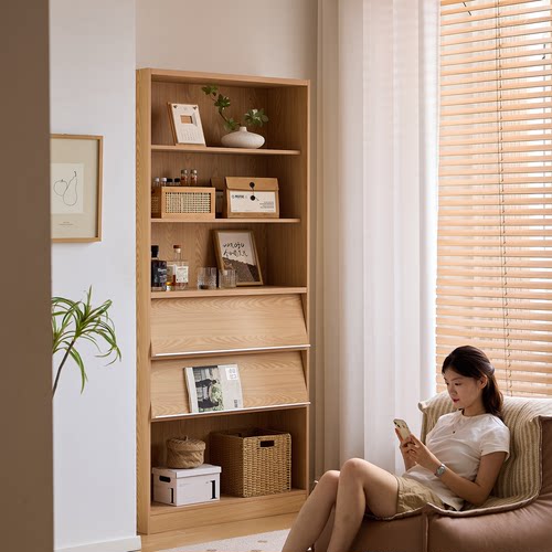 三又木实木阳台柜原木组合柜