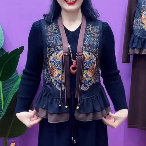 开衫复古马甲时尚洋气