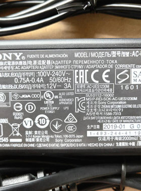 原装sony电源线12v会议摄像机