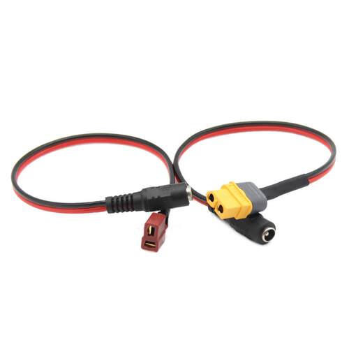 肥鲨SKYZONE眼镜电池充电转接线DC5.5母头转母T插 XT30头 XT60