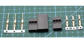 KTMODEL◆舵机插头 JR Futaba DIY延长线 胶壳带插头端子五金件