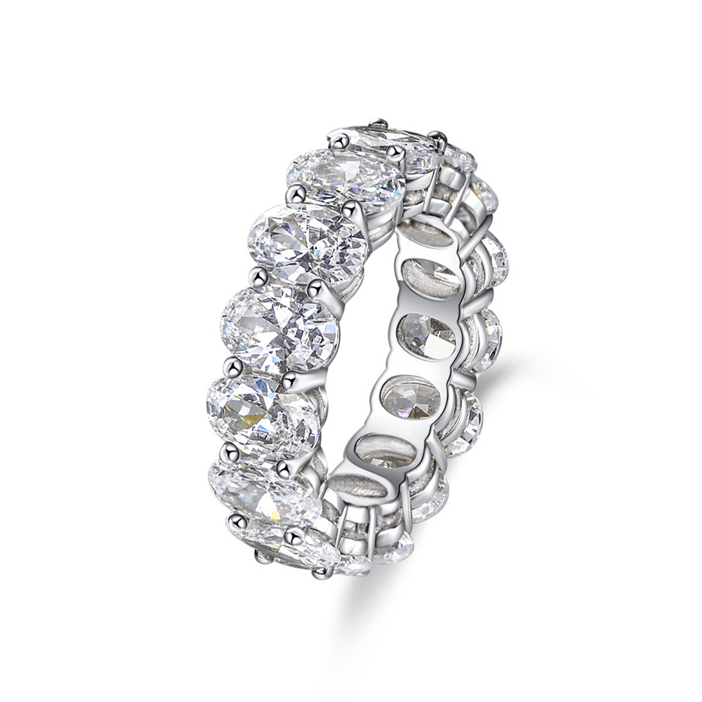 椭圆形鸽子蛋食指轻奢高碳钻戒指