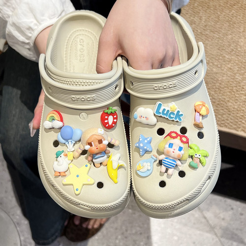 crocs洞洞鞋花哭娃夏季海洋主题