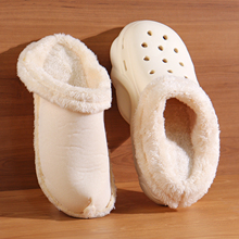 适配crocs卡洛驰洞洞鞋内胆可拆卸加绒鞋套冬季保暖毛套男女同款