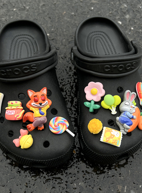 适配crocs洞洞鞋动物城鞋扣