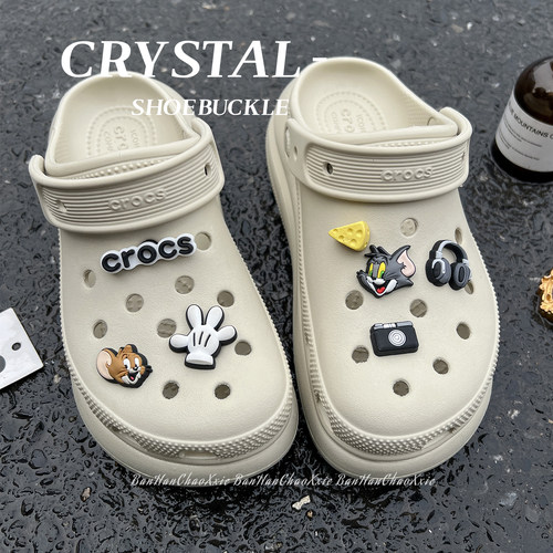 猫和老鼠奶酪适配Crocs鞋扣