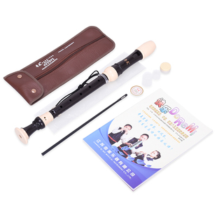 奇美中音英式八孔竖笛F调巴洛克式8孔德式学生教学成人儿童乐器