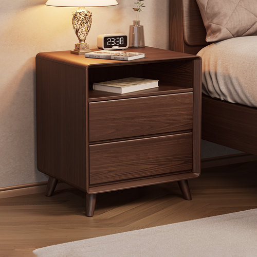 实木床头柜4色可选颜值高强收纳