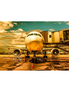 波音777法航军事数字油画手工diy填色画涂色解压装饰画