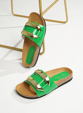 限时特价福利 | 法式金扣软木拖 大方扣博肯凉拖鞋女