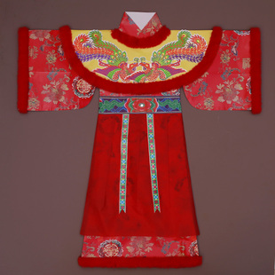 泰山奶奶寒衣冬季绒绒款纸衣王母娘娘仙衣仙家纸衣长袍云肩纱裙款