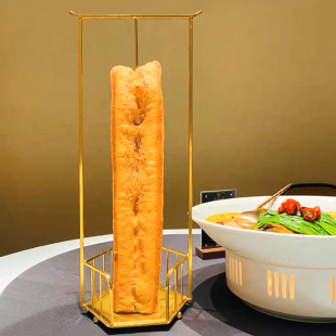 酒店网红大油条架子创意餐具挂肉铁架火锅饭店专用餐厅特色餐盘子