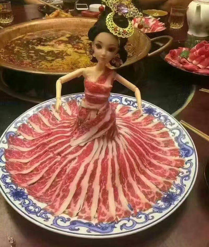 火锅店涮肉创意餐具裹穿牛羊肉芭比娃娃盛器卷肉片美女特色刺身盘在类目 餐饮具, 餐具, 餐具笼/架中 - 来自Buy2taobao.com提供专业的淘宝代购服务