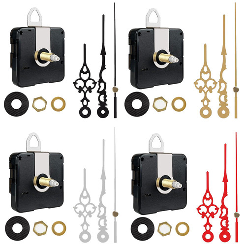 亚马逊外销石英钟时钟机芯铁挂钩搭配花指针DIY机芯指针套装维修