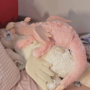 英国jELLYCAT粉龙玫瑰色龙雪龙紫龙可爱公仔毛绒玩具男女宝宝玩偶
