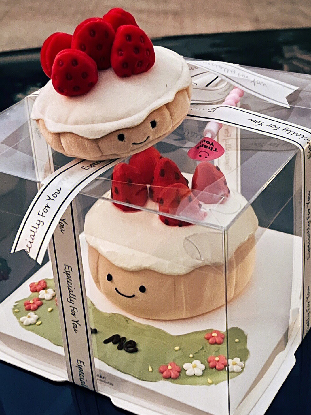 英国jellycat精致法式草莓挞生日蛋糕泡芙公仔毛绒玩具儿童送礼物