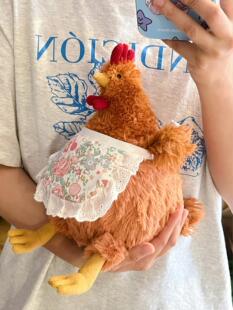 英国Jellycat塞西尔小鸡娃娃毛绒玩具安抚玩偶送礼情人节礼物公仔