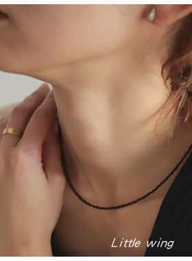 水晶女INS风文艺通勤项链