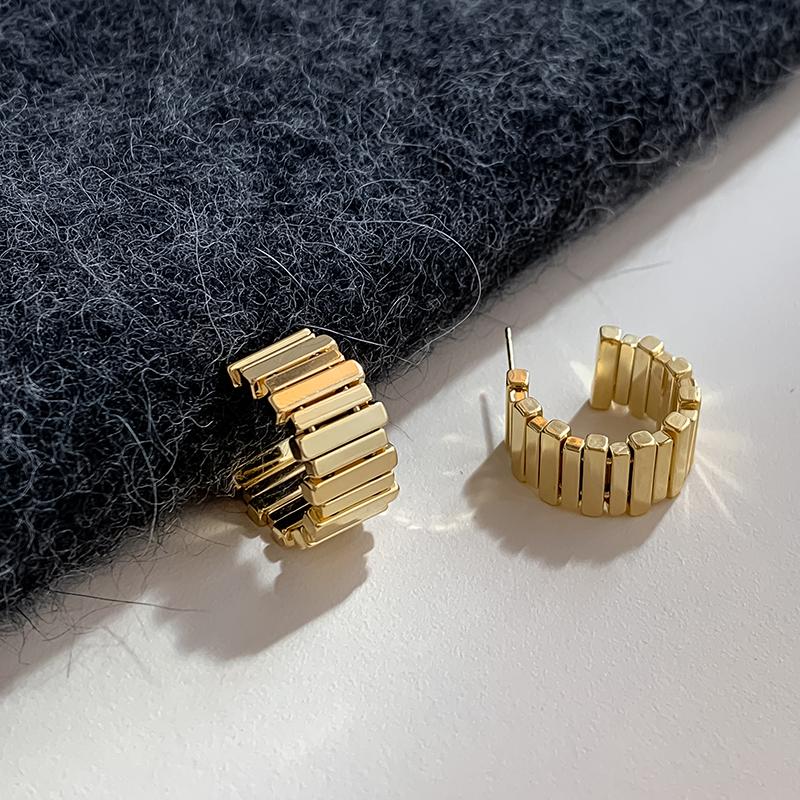 欧美风金属女高级感耳环