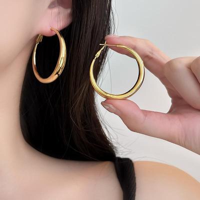 欧美风金属女夸张耳环