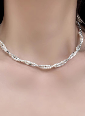 法式轻奢风项链珍珠高级感女