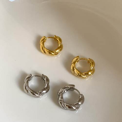 冷淡风金属女简约耳环