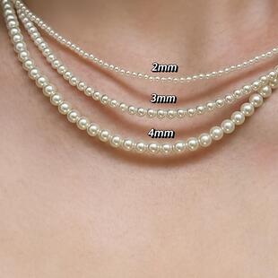法式轻奢简约极细珍珠高级感项链叠带颈链锁骨链精致时尚气质女