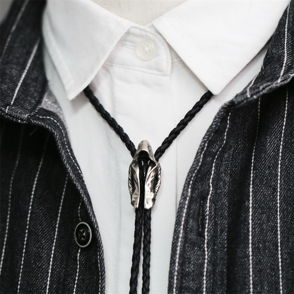 美式复古波洛领带可调节项链配饰