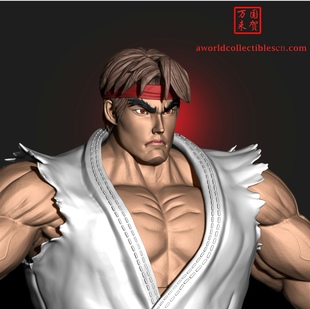 街头霸王可动手办隆白人拳皇街机游戏模型雕像玩具春丽豪鬼八神庵