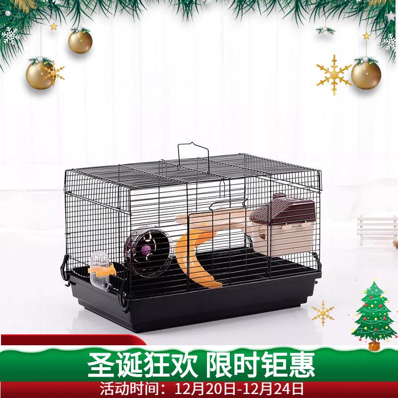 热卖新款波尔金丝熊仓鼠笼子双层大别墅豪华饲养箱窝房子47基础