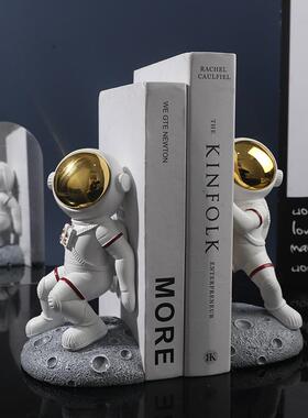 创意宇航员书立架学生书桌收纳家居装饰摆件太空人树脂工艺品