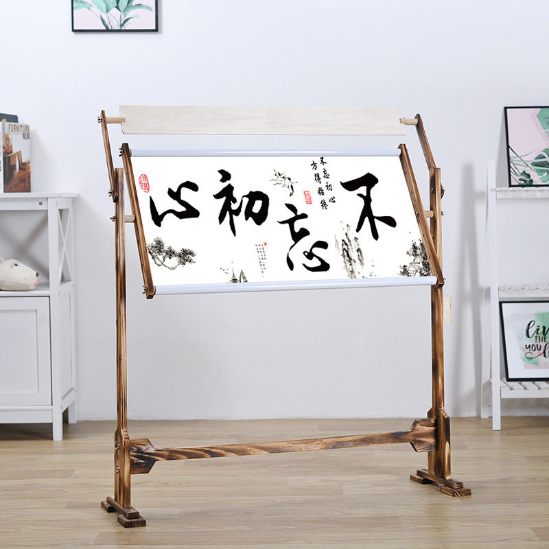 十字绣棚架实木绣花架架子1米的绣布床上可调节台式苏绣绣架框架