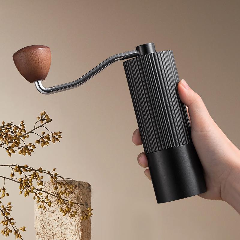 不锈钢磨豆机咖啡豆研磨器手摇磨豆机CNC磨芯手动咖啡研磨器