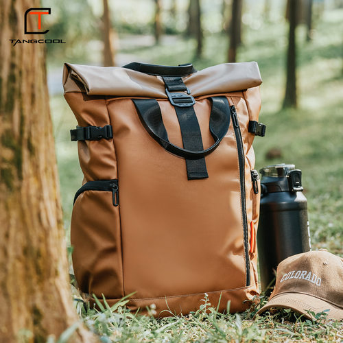 TANGCOOL跨境新款双肩包男时尚潮流电脑背包休闲学生书包backpack