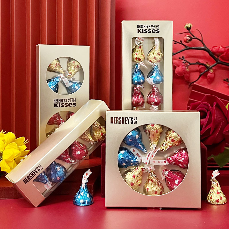 好时巧克力6粒8颗礼盒装结婚喜糖订婚宴糖满月出生日伴手礼盒内