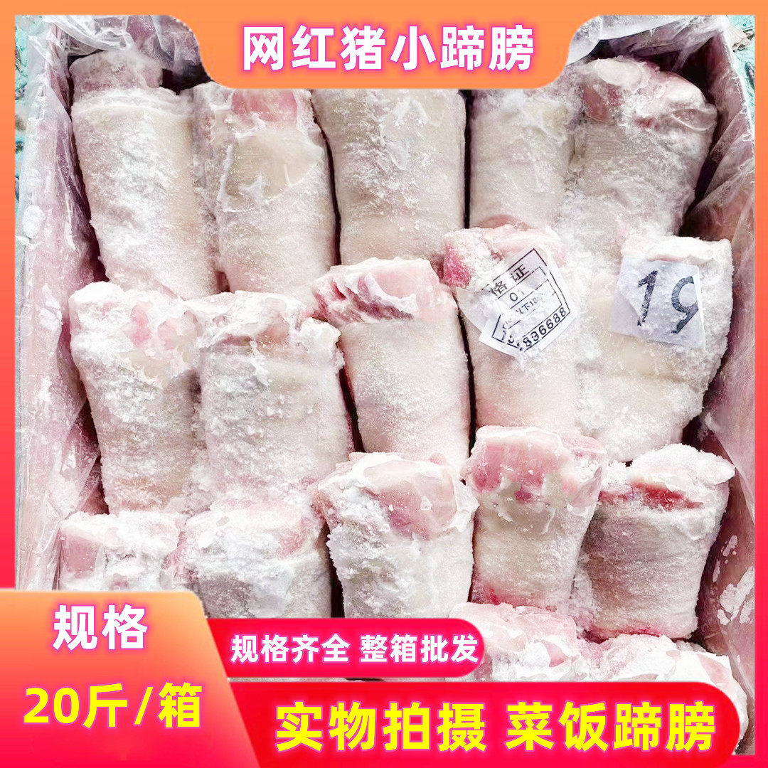 新鲜冷冻猪肘子 猪蹄膀 猪小肘子20斤 生猪肘猪脚肘子圈 商用蹄膀