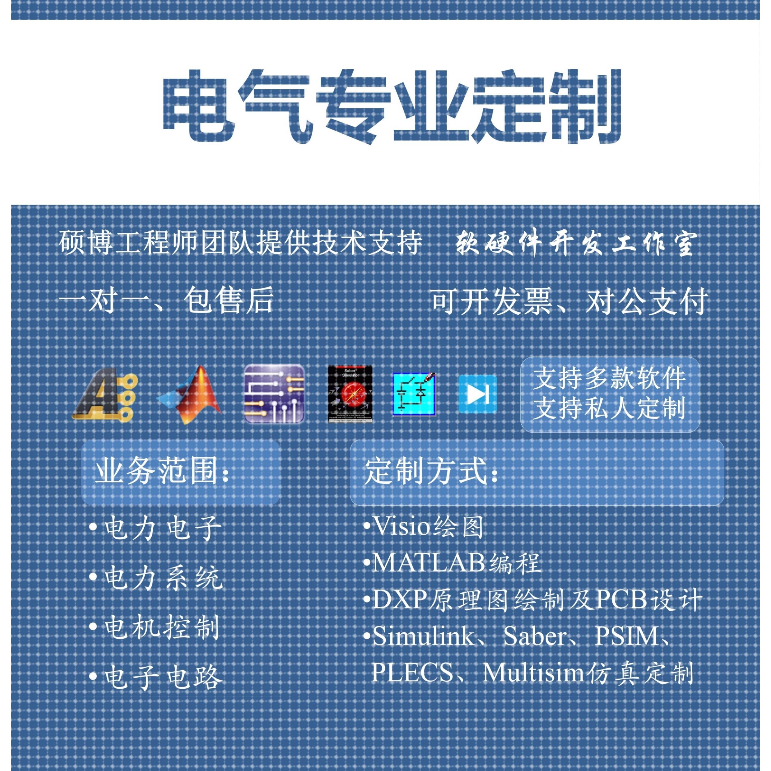 Matlab电气仿真代做Simulink电力电子PLECS电机控制Saber设计PSIM